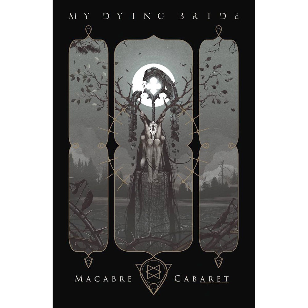 My Dying Bride - Macabre Cabaret Textile Poster - Noir